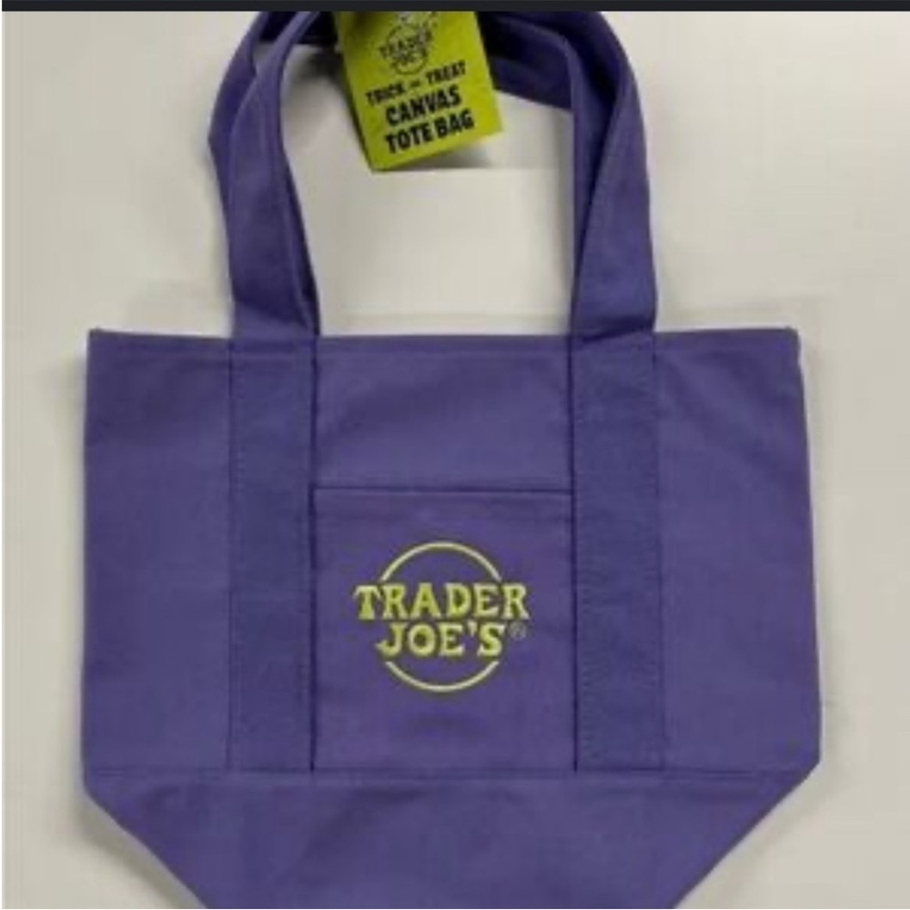 Trader Joe's Reusable Purple Tote Bag NEW